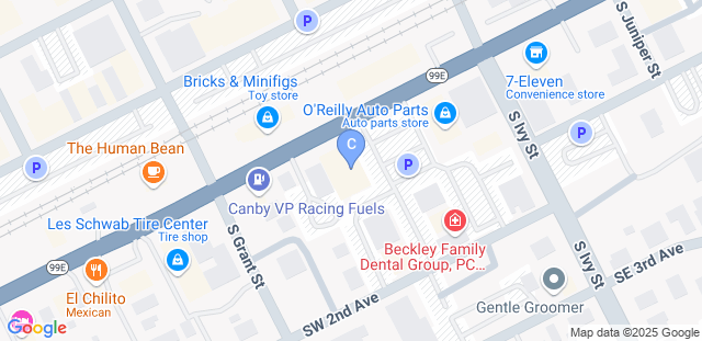 Map to Canby Jiu Jitsu